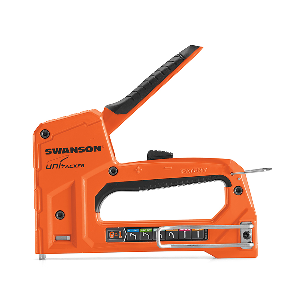 Ship Friendly Packaging includes 3200 Fasteners JT21 Swanson Tool Co STA753BC AM Unitacker Steel Staple Gun; Works with Light Duty Staples and Can Be Used 3 Different Ways 