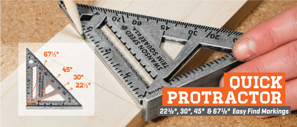 Swanson Speed Trim Square-Quick Protractor